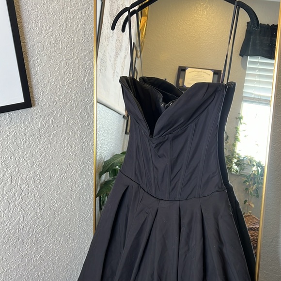 House of CB 'Lady' Black Strapless Midi Dress NWOT - Picture 15 of 17